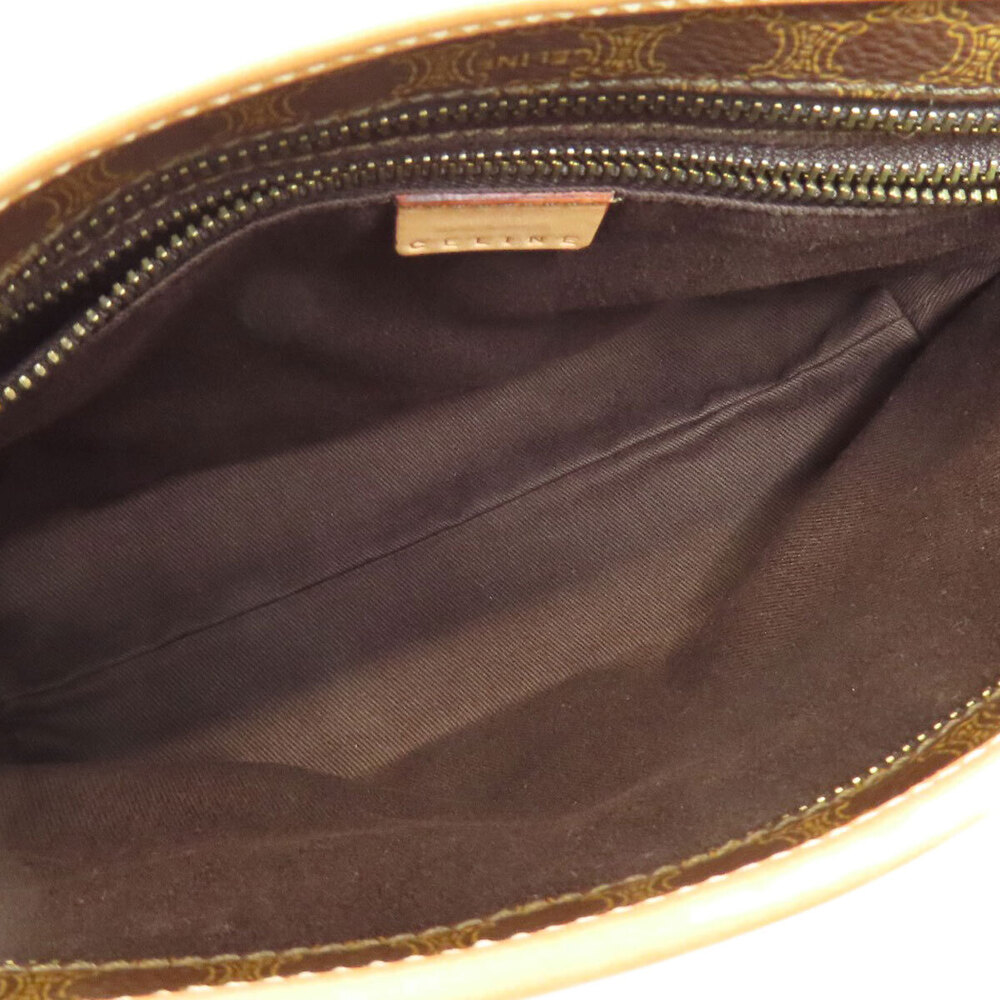 Celine Macadam Boston Leather Brown handbag - Picture 5 of 11